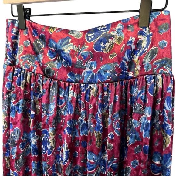 NWT Natural Life Floral Lisa Velvet Maxi Skirt - Sold Out! - Picture 6 of 12